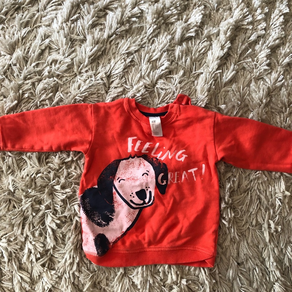 H&M sweatshirt with dog - size 1.5/2 yr